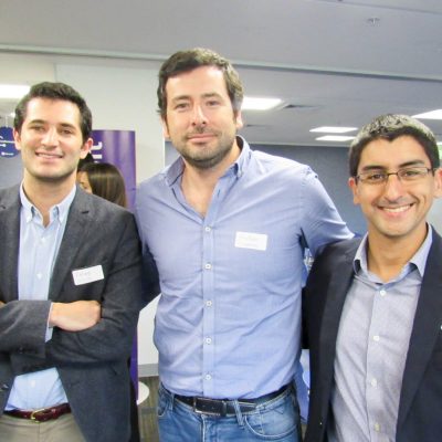 Felipe Cortez (BBVA), Gustavo Fuentes (Carpetres) y Karim Balut (BBVA)