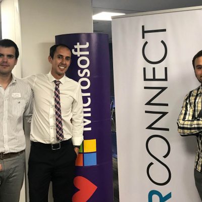 Rodolfo Raventós, Óscar Gálvez y Guillermo Horno de HR Connect